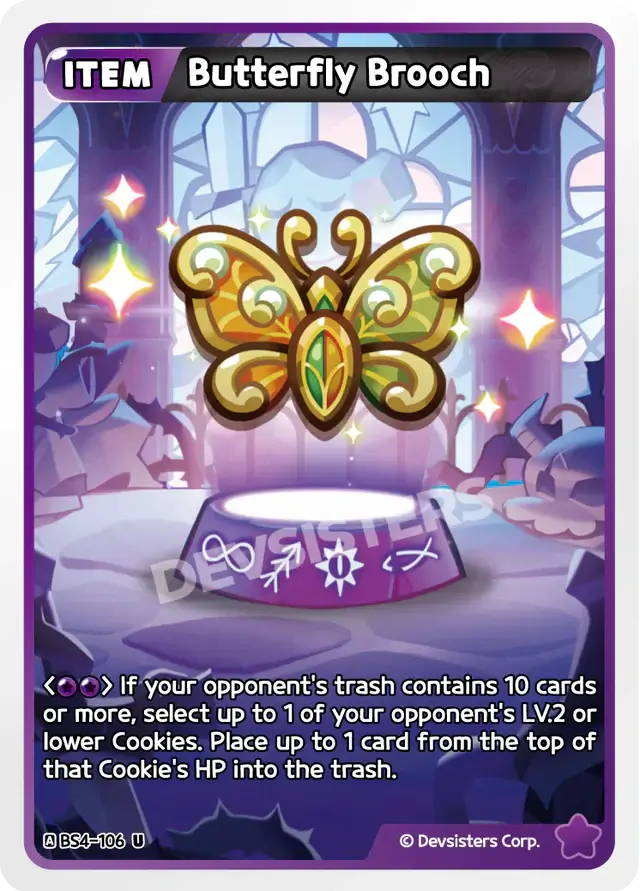 Butterfly Brooch BS4-106 U | Uncommon Card