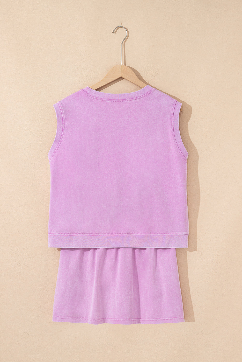 Mineral Wash Tank Top &amp; Lined Skort Set