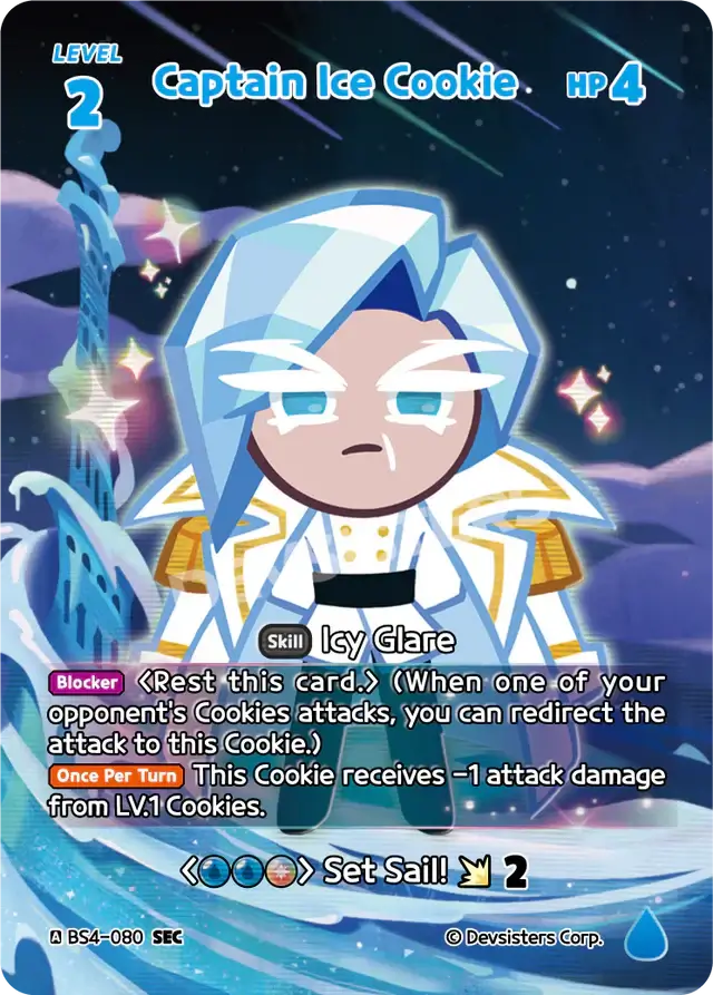 Captain Ice Cookie (BS4-080) SEC | Secret  Card