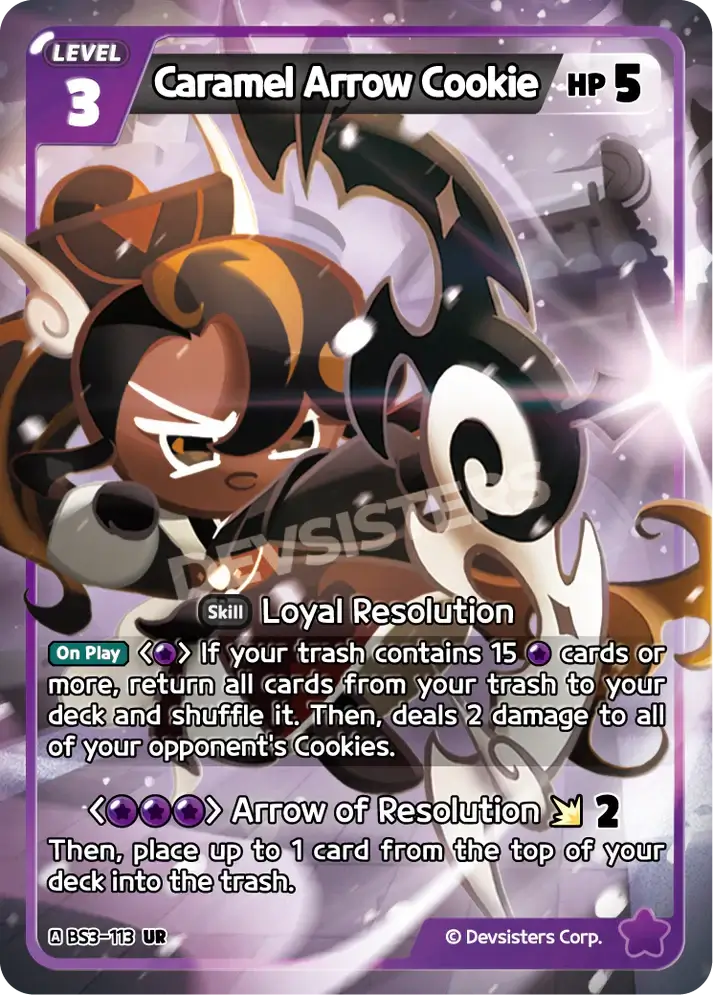 Caramel Arrow Cookie BS3-113 UR | Ultra Rare Card