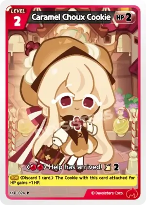 Caramel Choux Cookie P-024 | Promo Card