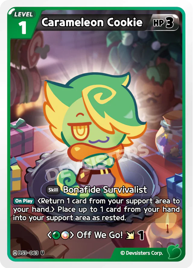 Carameleon Cookie BS3-063 U | Uncommon Card