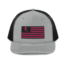 Flag Embroidered Neon Pink (Snapback)