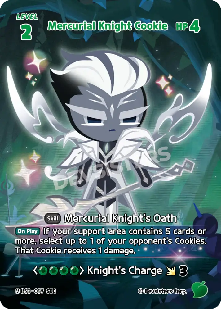 Mercurial Knight Cookie BS3-057 SEC |  Secret Card