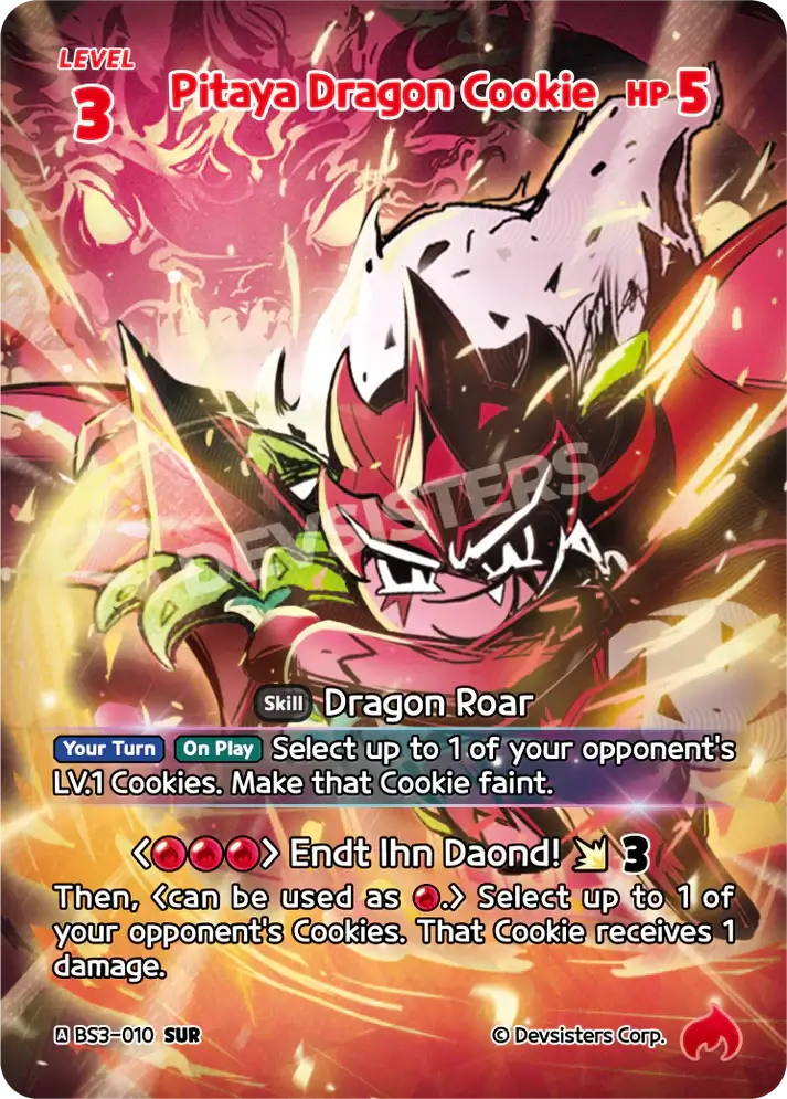 Pitaya Dragon Cookie BS3-010 SUR | Cookie Run TCG Super Ultra Rare Card