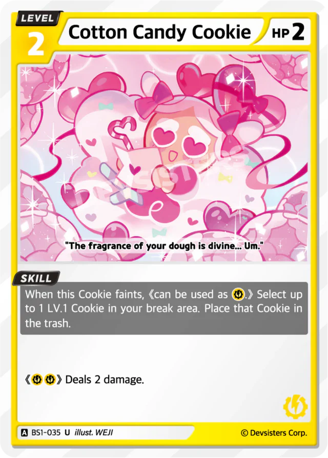 Cotton Candy Cookie BS1-035 U | Uncommon Card
