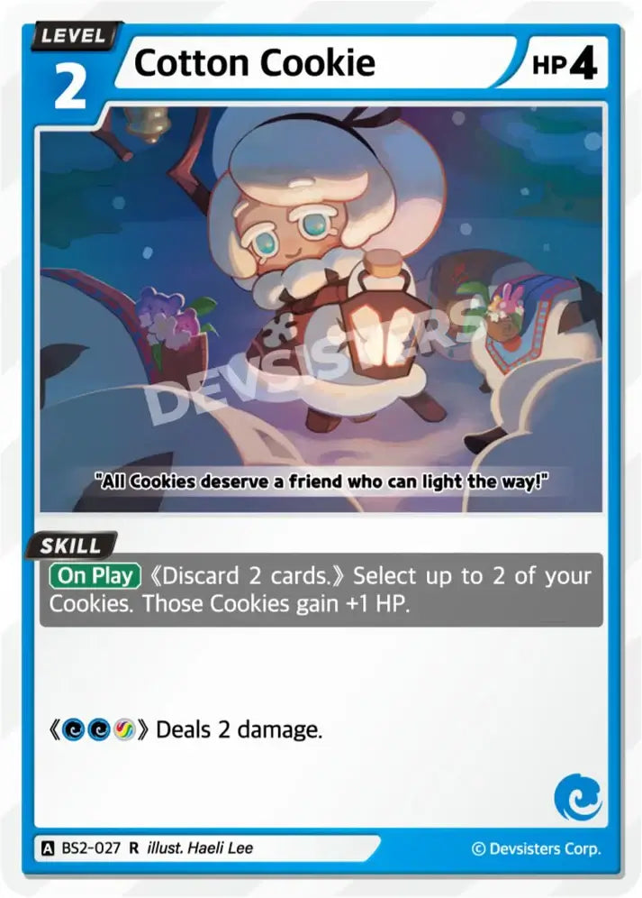 Cotton Cookie (BS2-027) R – Brave Beginning Rare | Cookie Run TCG Single Card