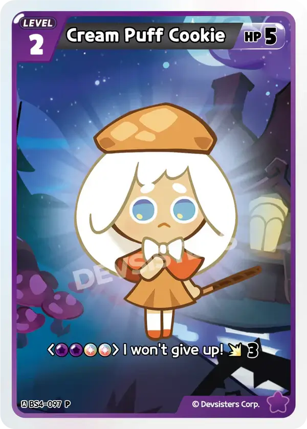 Cream Puff Cookie BS4-097 P | Promo Card