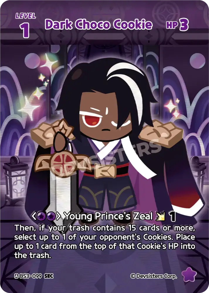 Dark Choco Cookie BS3-099 SEC | Secret Rare Card