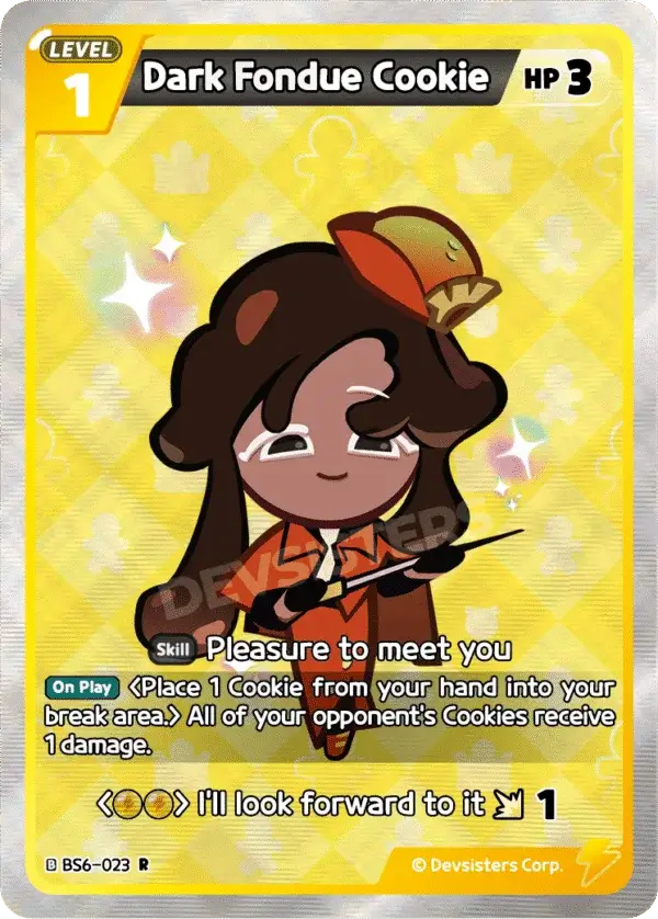 Dark Fondue Cookie BS6-023 R | Rare Card
