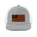 Flag Embroidered Neon Orange (Snapback)