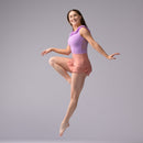 Dusty Rose Ballet Pull On Skirt - Demi