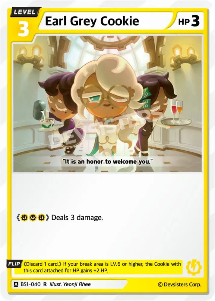Earl Gray Cookie (BS1-040) R – Brave Beginning Rare | Cookie Run TCG Single Card