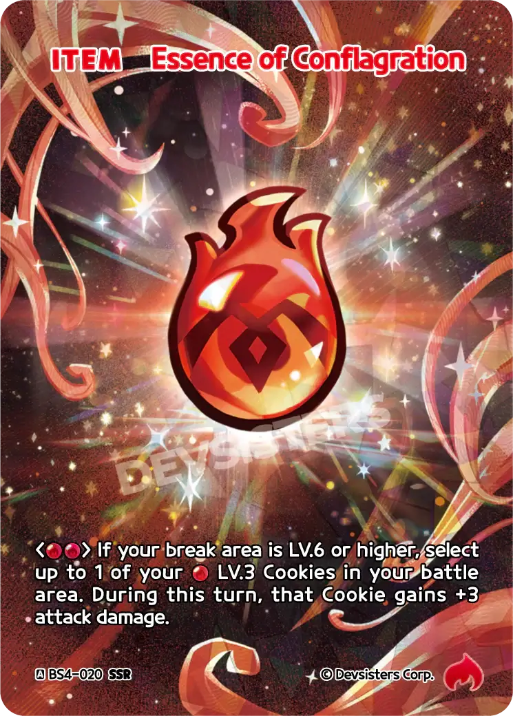 Essence of Conflagration BS4-020 SSR | Super Secret Rare Card