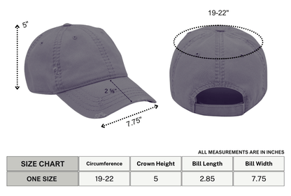 Feral Blackout Distressed Dad Hat