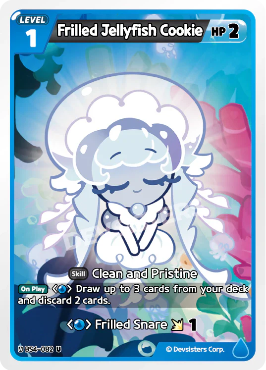 Frilled Jellyfish Cookie BS4-082 U | Uncommon Card