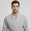 Waffle Spa Bathrobe for Men -  Absorbent, Lightweight