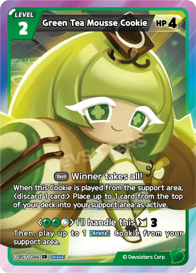 Green Tea Mousse Cookie BS7-046 SR | Super Rare Card