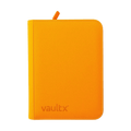 Vault X 12-Pocket Exo-Tec® Zip Binder – Neon Orange | 480 Card Capacity