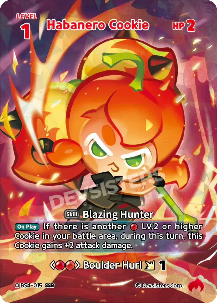 Habanero Cookie BS4-015 SSR |  Super Secret Rare Card