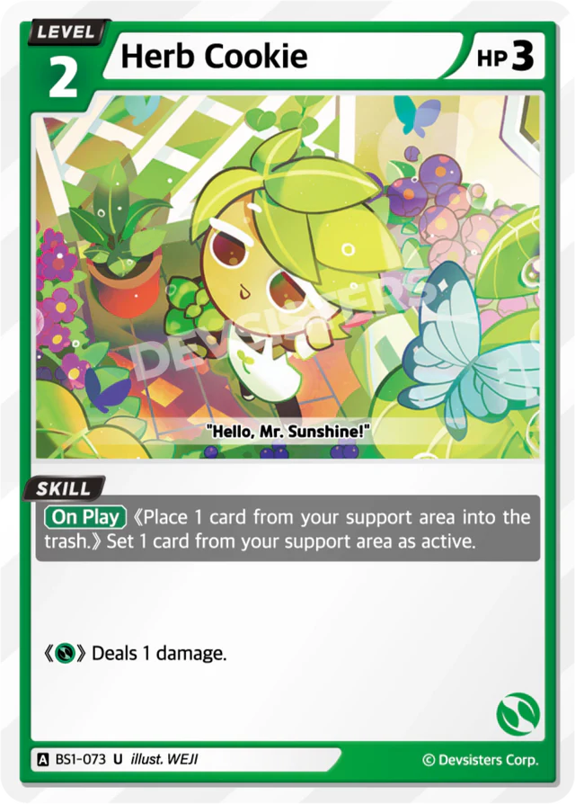 Herb Cookie BS1-073 U | Uncommon Card