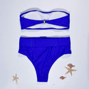 High Waist Bikini Black Swimwear