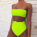 High Waist Bikini Black Swimwear