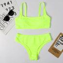 High Waist Bikini Black Swimwear
