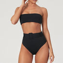 High Waist Bikini Black Swimwear