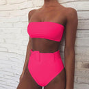 High Waist Bikini Black Swimwear