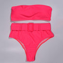 High Waist Bikini Black Swimwear