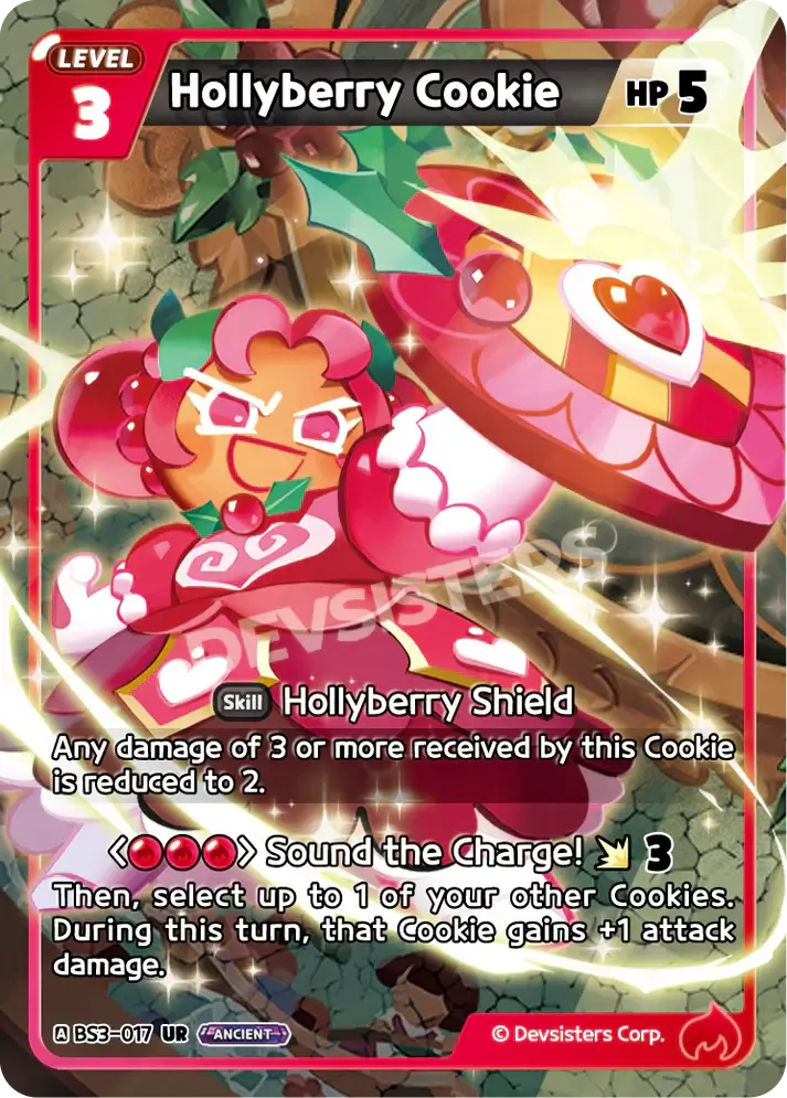 Hollyberry Cookie BS3-017 UR | Cookie Run TCG Ultra Rare Single Card