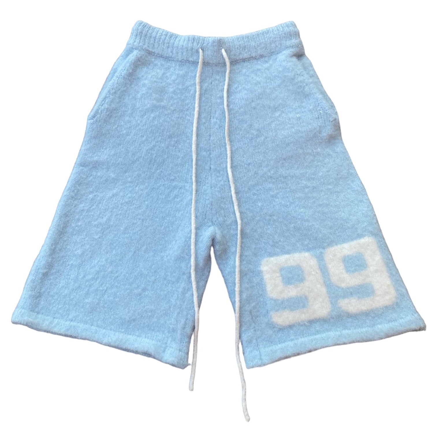 Mohair Shorts Baby Blue