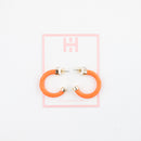 Orange Mini Hoop Earrings
