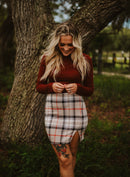 Harley's Plaid Mini Skirt