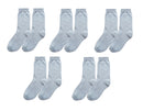 tittimitti® Kids 98% Organic Cotton Crew Socks 5-Pack – Breathable Everyday & School Socks for Boys & Girls (Soft, Durable, Stretch Fit)