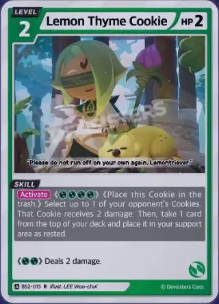Lemon Thyme Cookie BS2-015 R | Rare Card