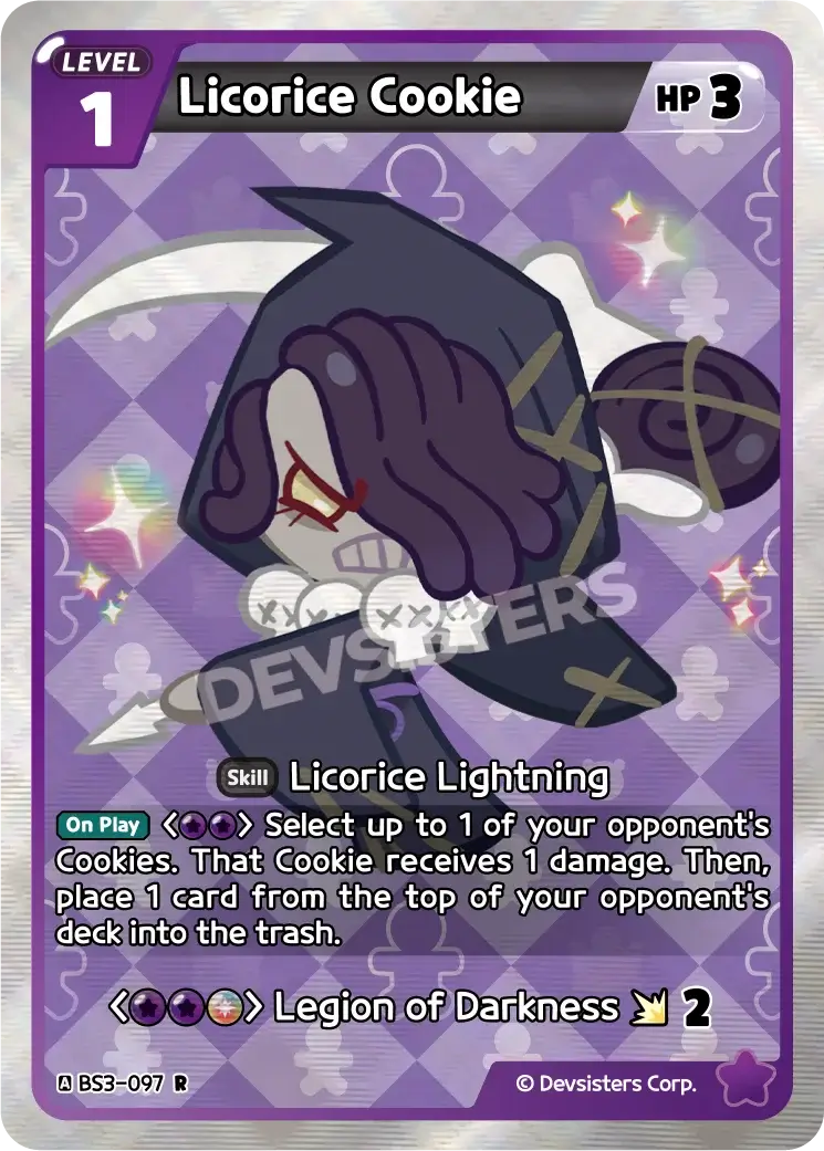 Licorice Cookie BS3-097 R  | Rare Card