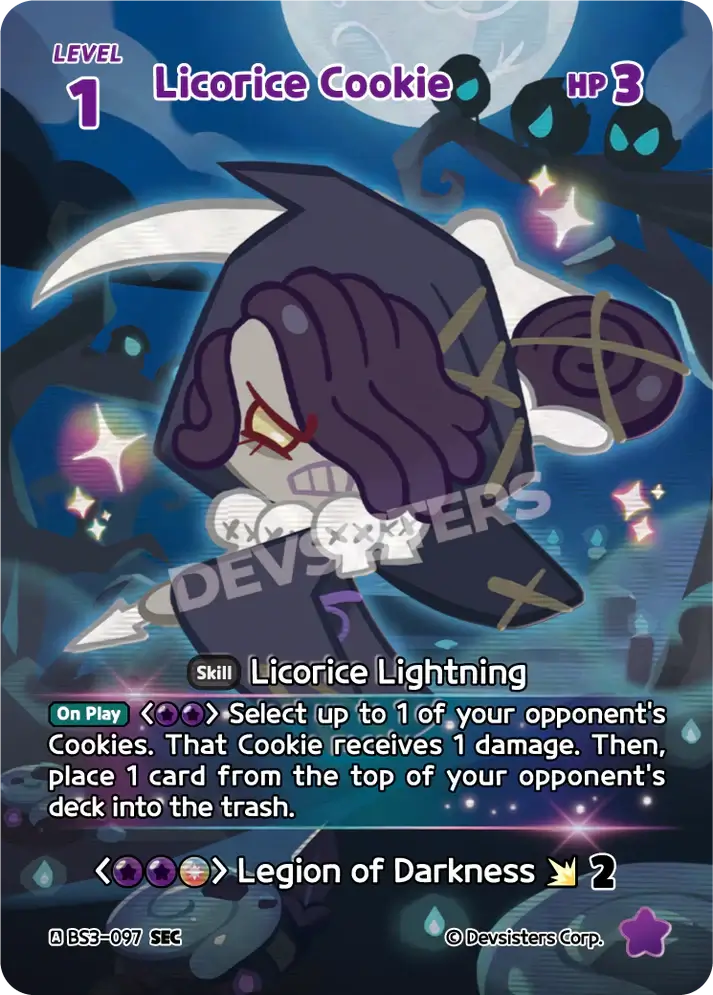 Licorice Cookie BS3-097 SEC | Secret Rare Card