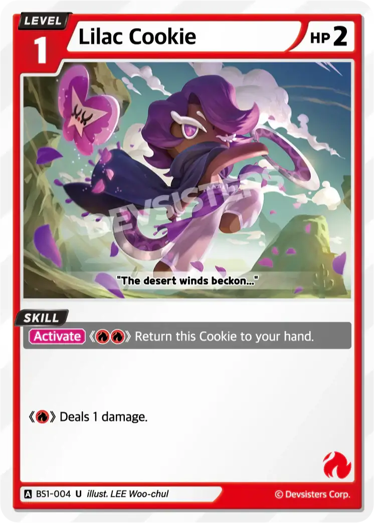 Lilac Cookie BS1-004 U | Uncommon Card