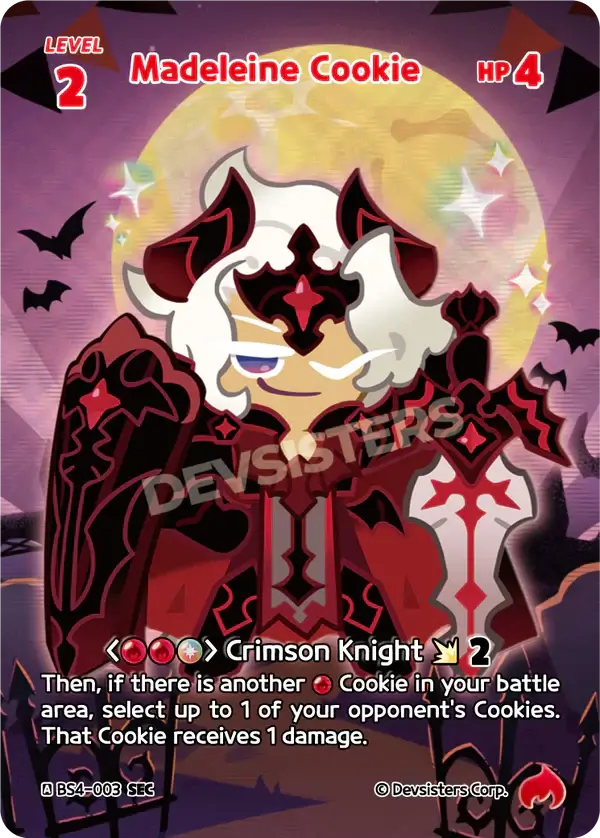 Madeleine Cookie BS4-003 SEC Secret Rare | Cookie Run TCG