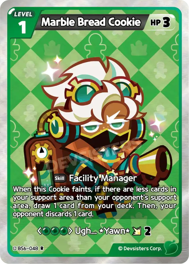 Marble Bread Cookie BS6-048 R | Rare Card