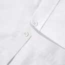 Mens Button Down Short Sleeve Linen Shirts