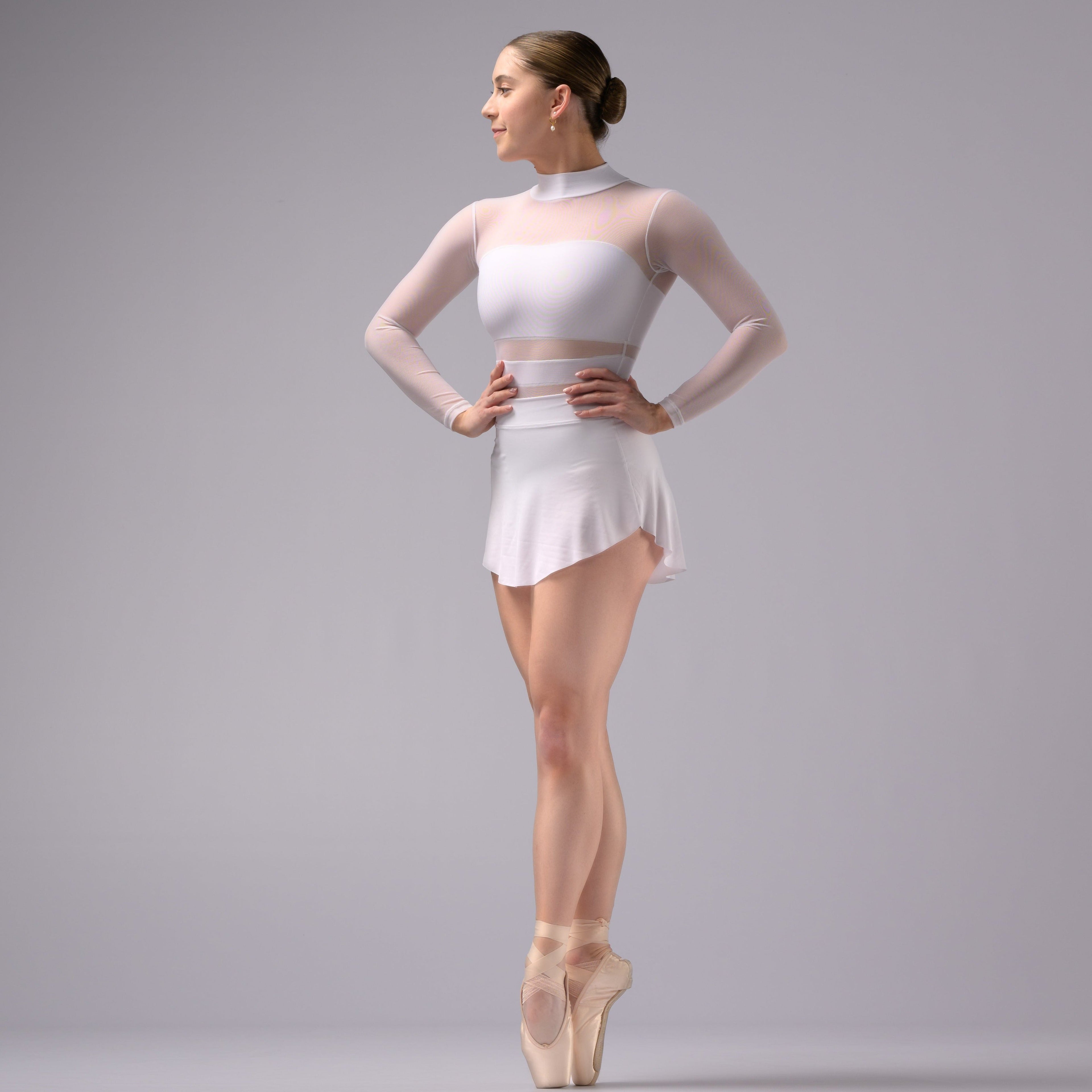 White Ballet Pull On Skirt - Demi