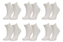 tittimitti Women’s 98% Organic Cotton Crew Socks 6-Pack – Breathable Everyday Comfort Socks