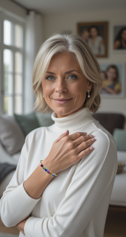 Custom Mothers Birthstone Bracelet