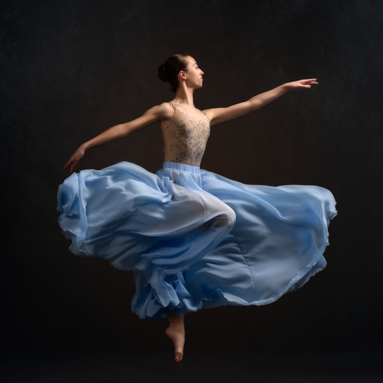 Photoshoot Flying Skirt / Double Circle Skirt / Ballet Pull On Maxi Skirt