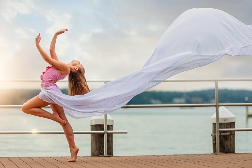 Photoshoot Flying Skirt / Long Train Wrap Skirt