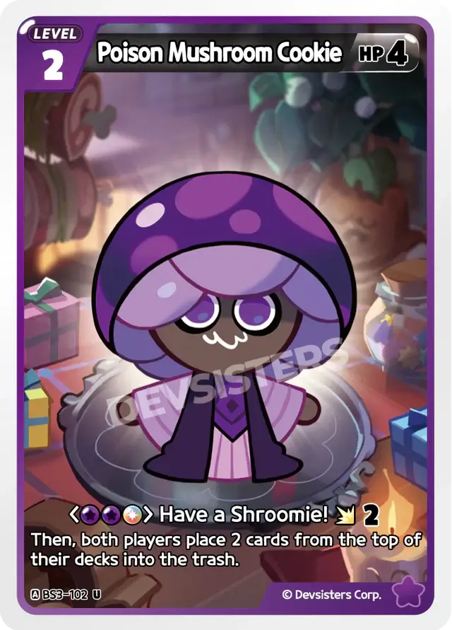 Poison Mushroom Cookie BS3-102 U | Uncommon Card
