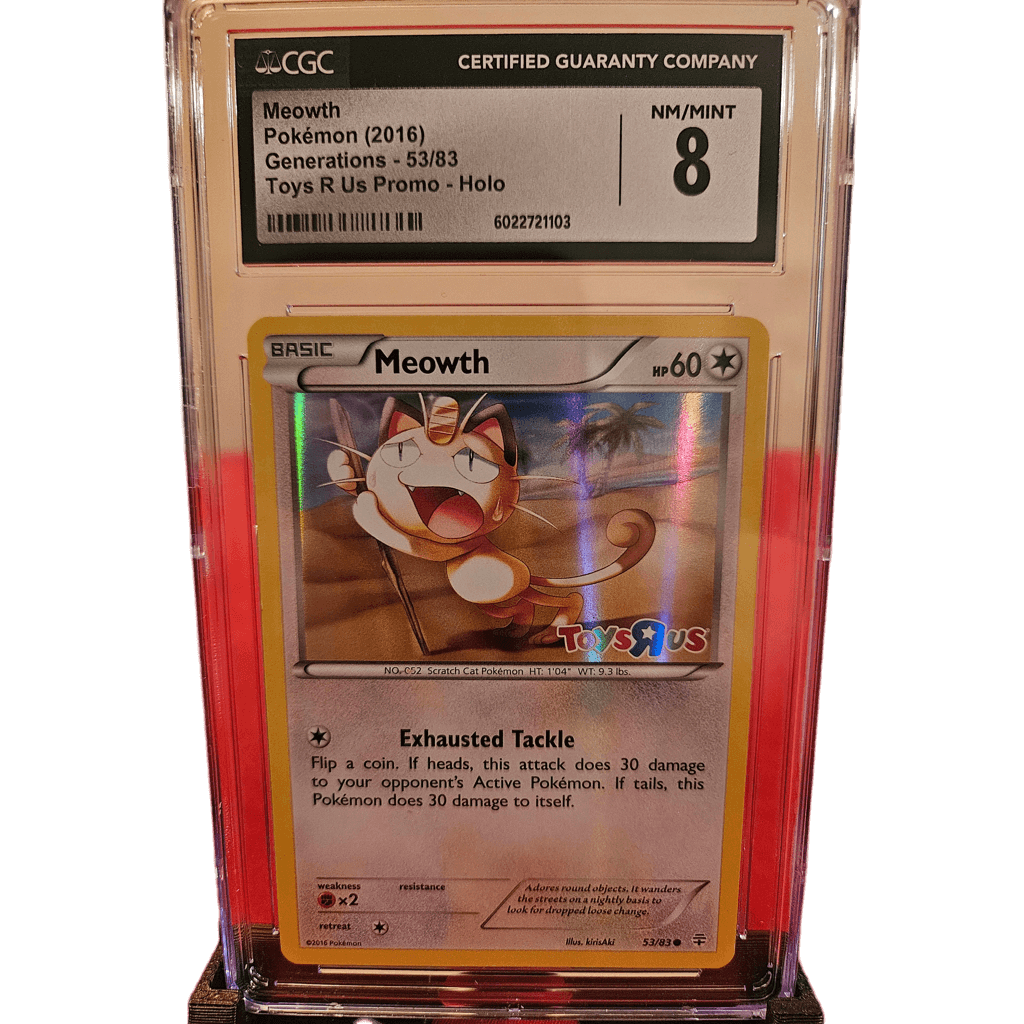 Pokemon Meowth 2016 53/83 CGC 8